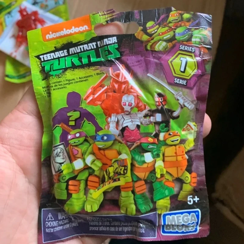 Teenage Mutant Ninja Turtles Assembled Anime Building Block Figures Toy Blind Bags MEGAS Construx BLOKS Collection Kids Gifts