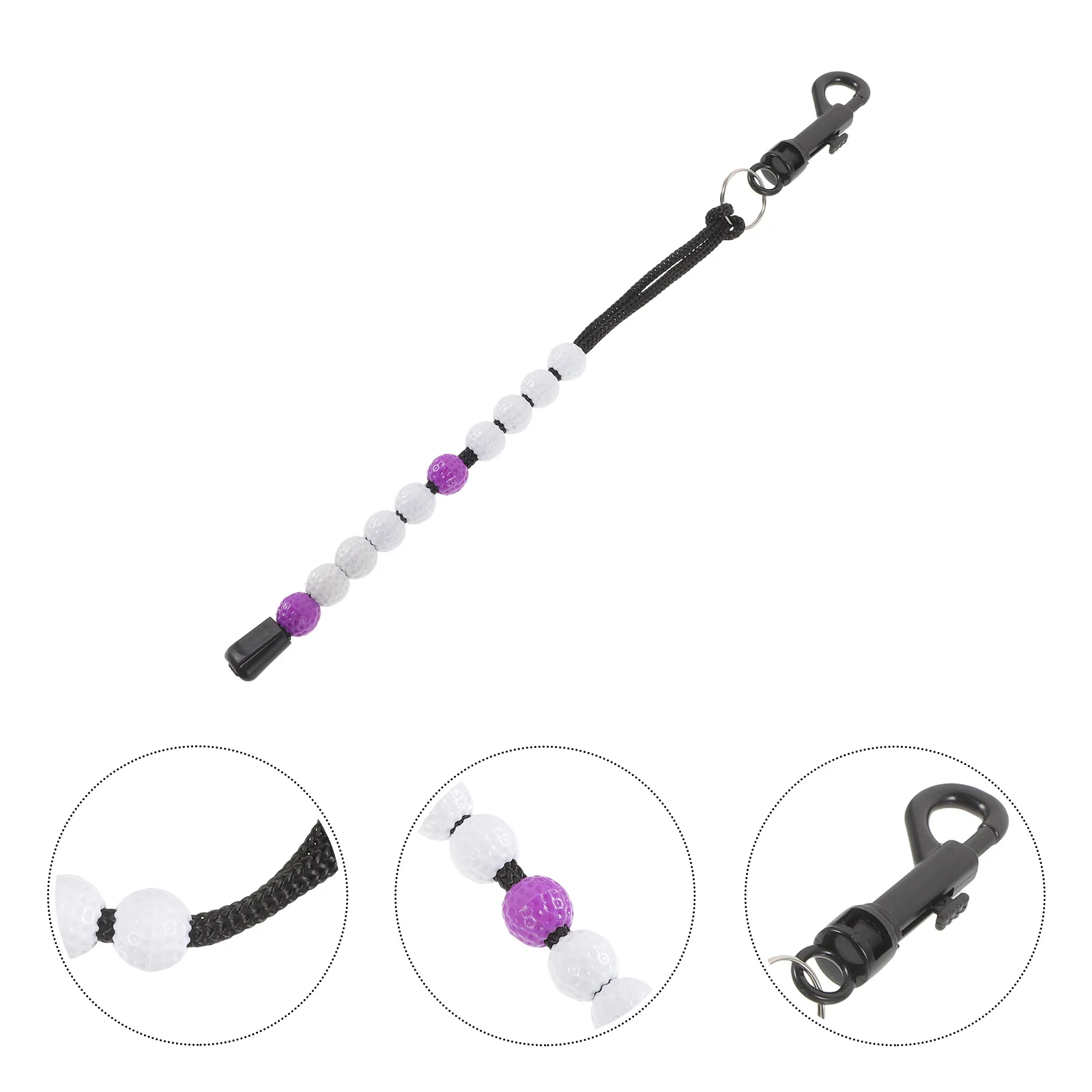 

Golf Score Counter Ab Nylon Wrist Beaded Scoring Chain Portable Golf Stroke Counter Outdoor Scoring Tool Golfing Supplies