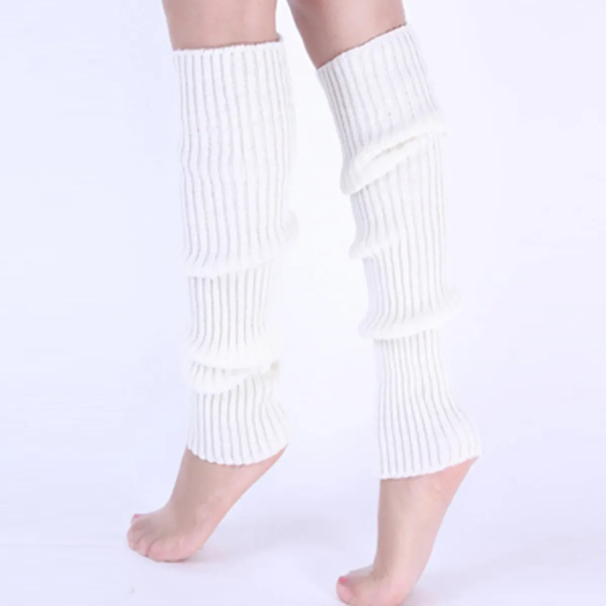 Classic Knit Leg Warmers Rib-Knit Knee-High Leg Warmer Socks Women\'s Stockings Knitted knee high socks for comfort