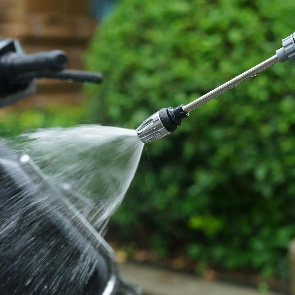 Portable High-Pressure Water Gun Adjustable Metal Cleaning Car Wash Machine Garden Watering Hose Nozzle Sprinkler Foam Water Gu