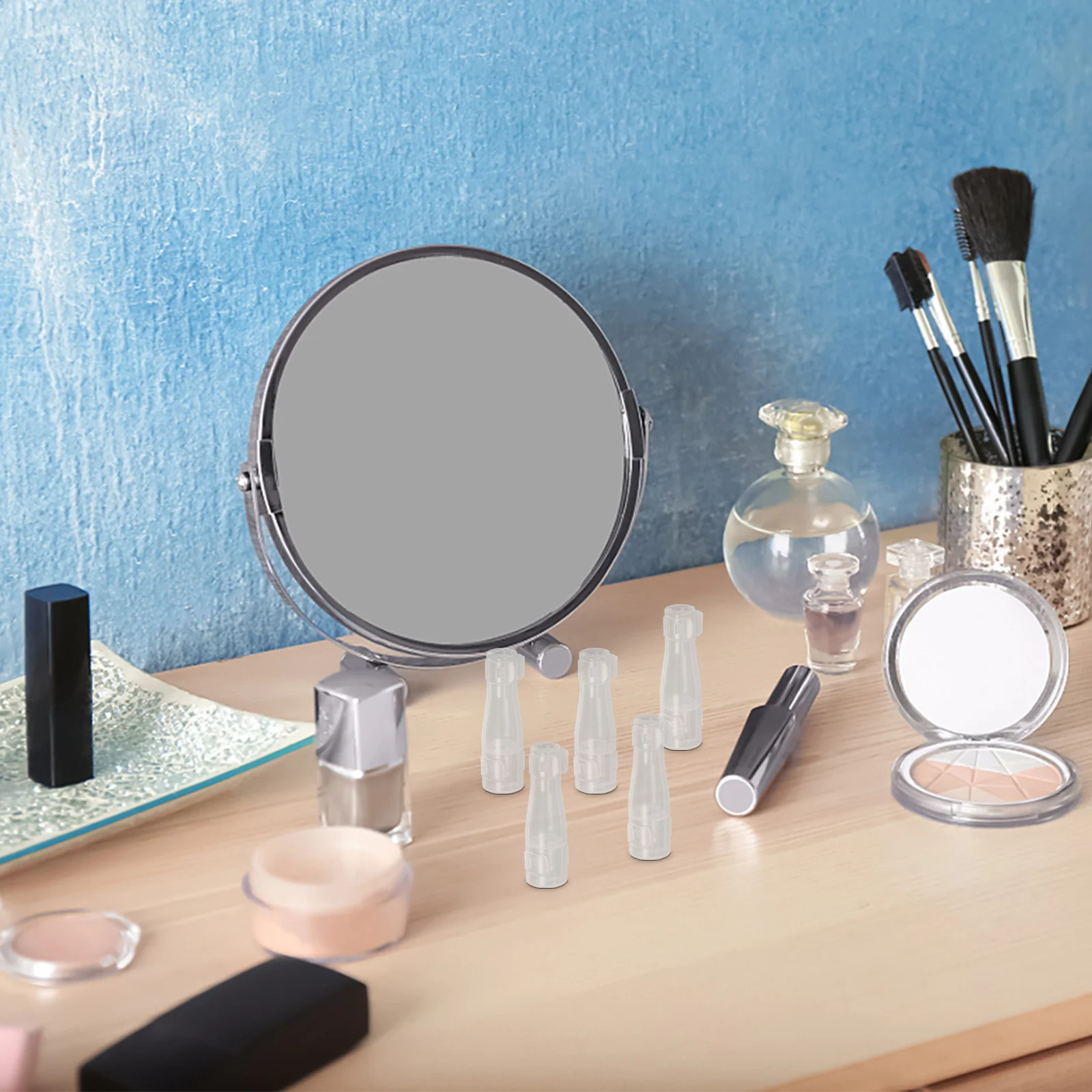 10Pcs Clear Plastic Makeup Brush Guards Dust Covers for Round Brushes Tool Protection and Organization