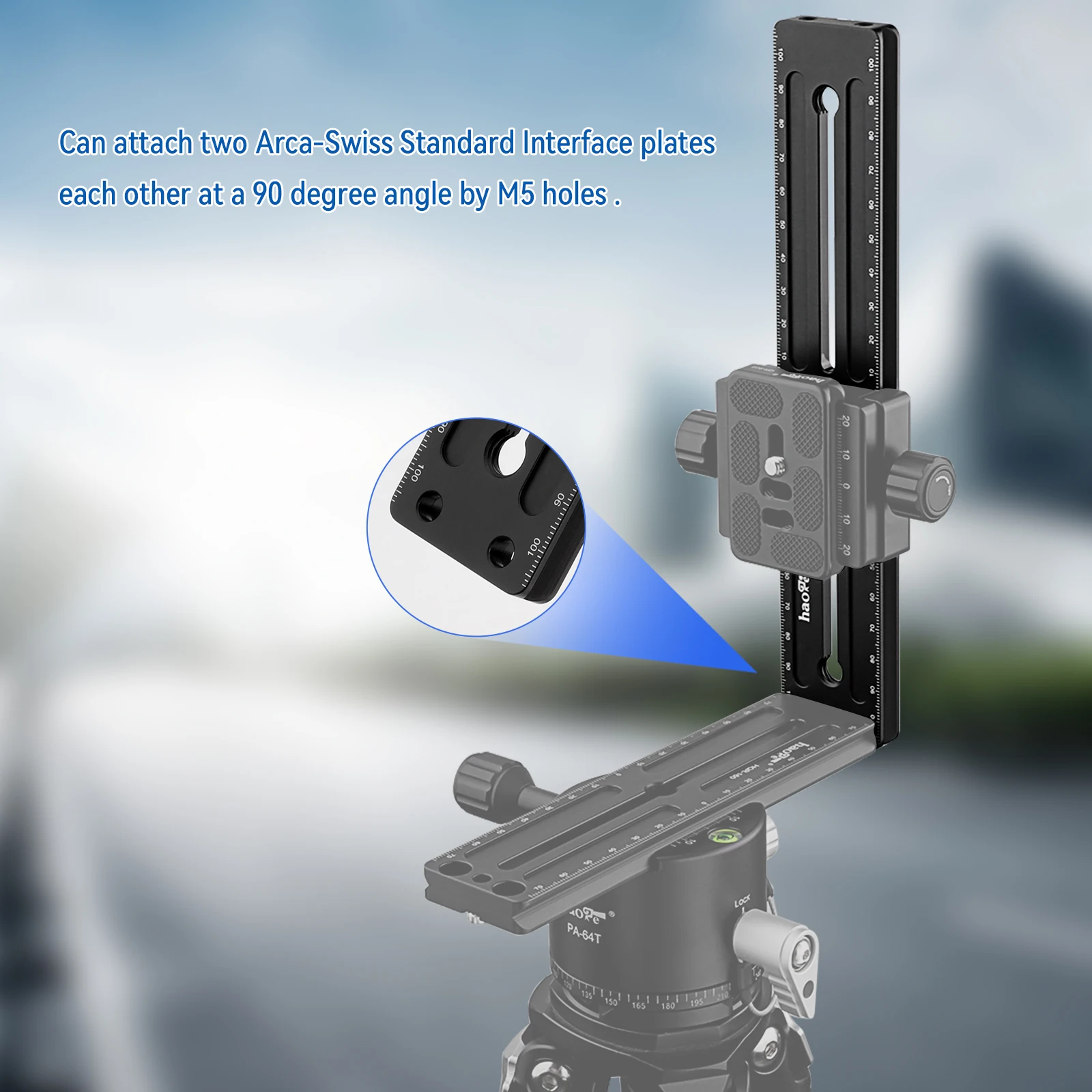 Haoge 220 مللي متر متعددة الأغراض طويلة الإفراج السريع موسع السكك الحديدية انزلاق لوحة للكاميرا ترايبود Ballhead المشبك صالح Benro Arca السويسري