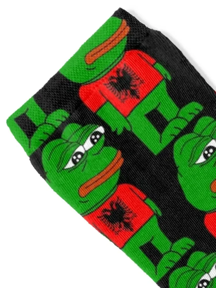 Sad Albanian Pepe Socks custom sports heated Socks For Girls Men's