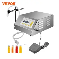 VEVOR Liquid Filling Machine 5-3500 ml GFK160 Digital Control Water Drink Perfume Cosmetics Juice Milk Small Bottle Filler