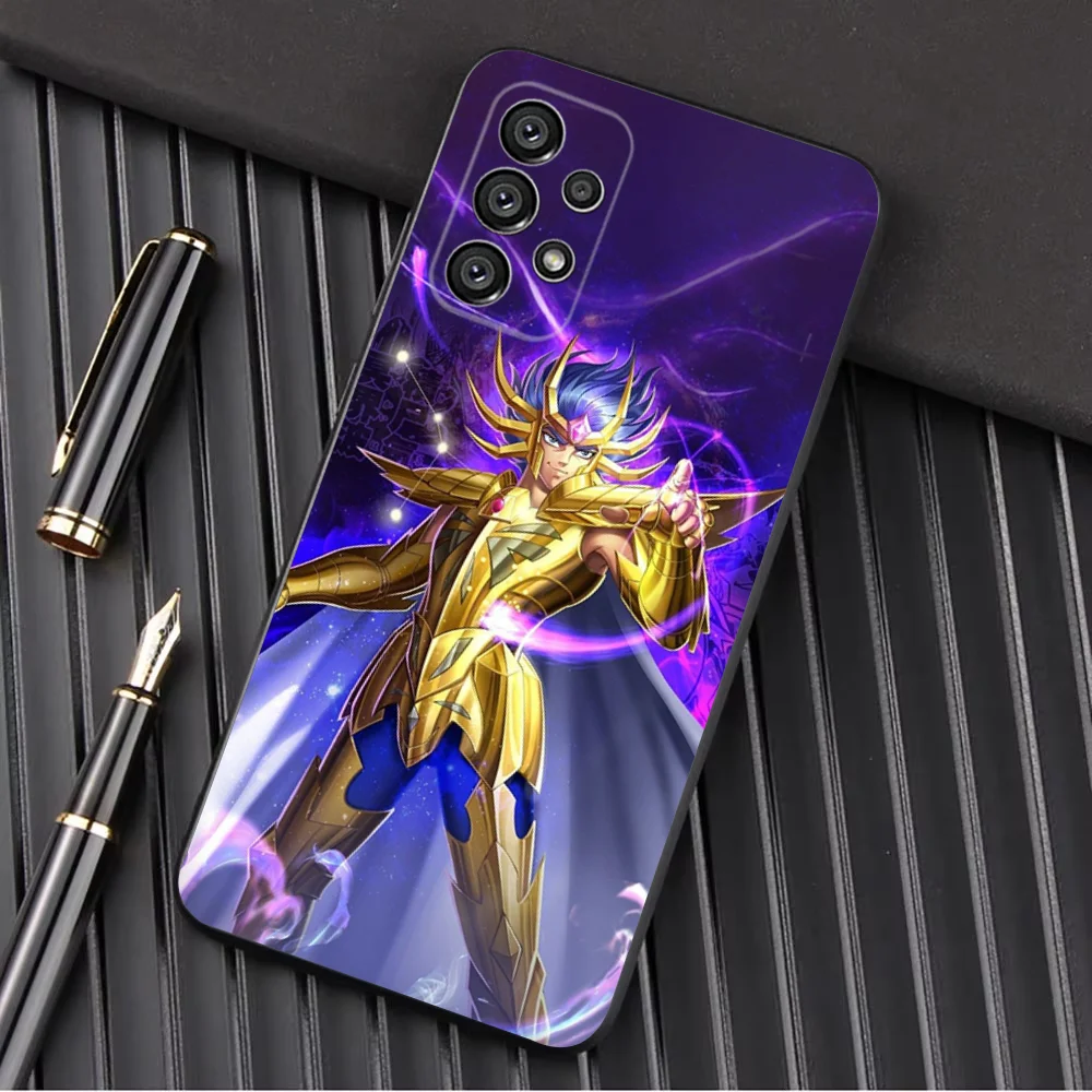 saint seiya k-knights Phone Case For Samsung Galaxy A13,A21s,A22,A31,A32,A52,A53,A71,A80,A91 Soft Black Shell