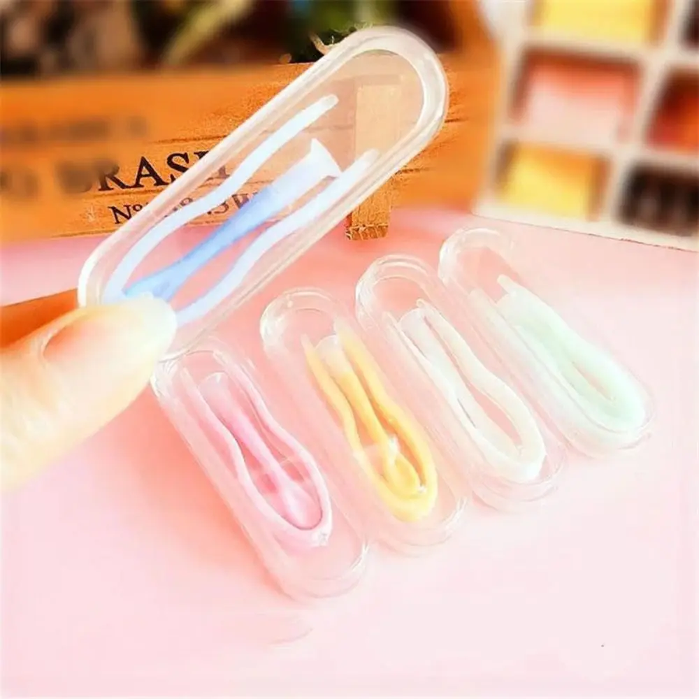 1PC Mini Solid Color Contact Lens Inserter Eyes Care Wearing Tool Contact Lens Case Clip Stick Tweezers Women Men