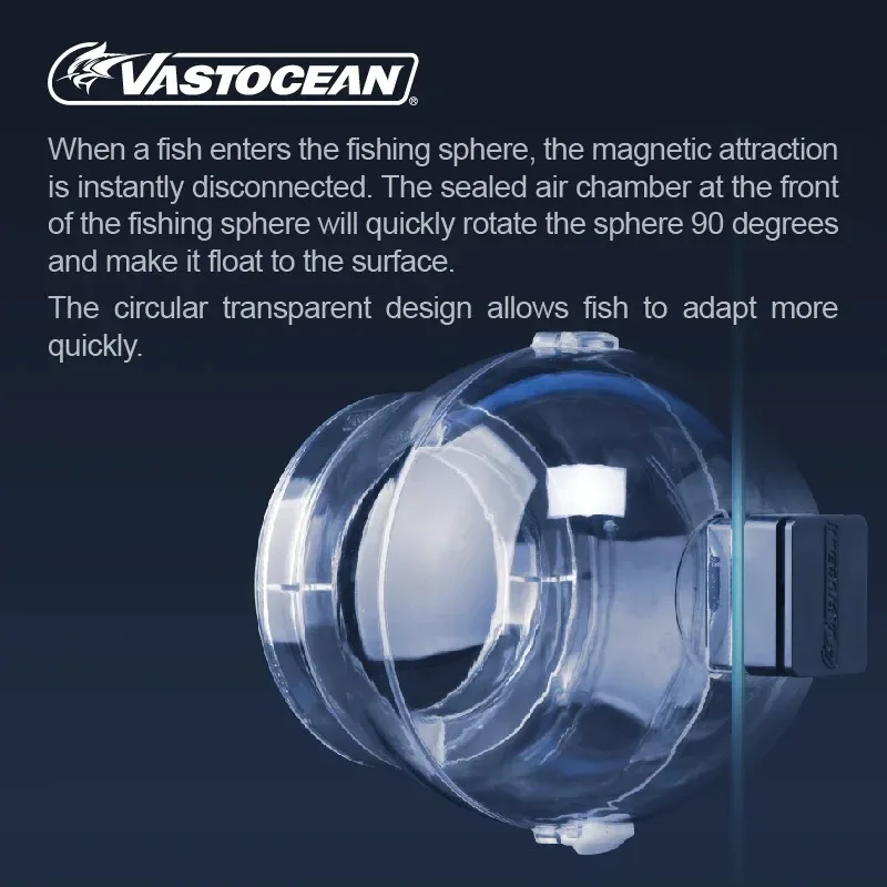 

Магнитный шар-ловушка VASTOCEAN для рыбок, высокопрозрачный пластиковый ловец для морских аквариумов