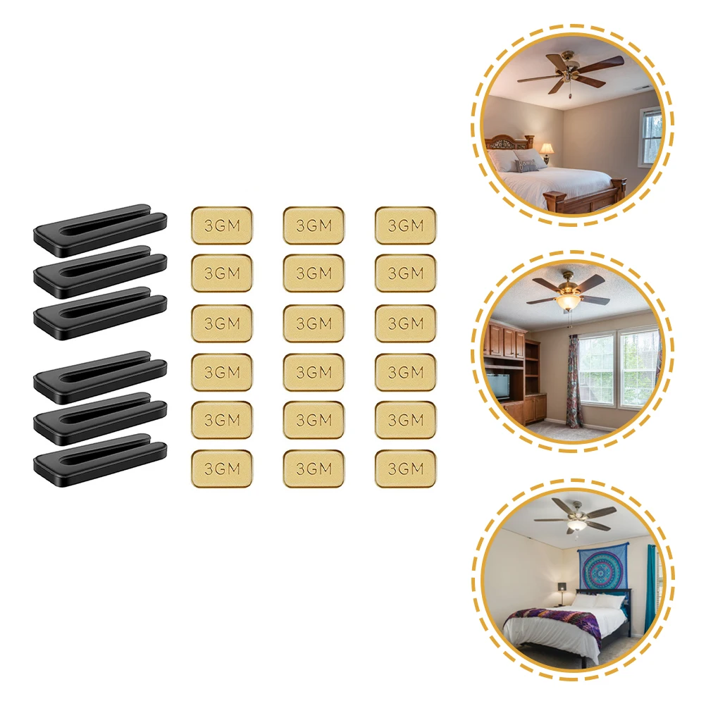 

6 Sets Fan Balancing Clips Epoxy Resin Self Adhesive Weights Ceiling Blades Balance Correction Reduce Noise Prolong