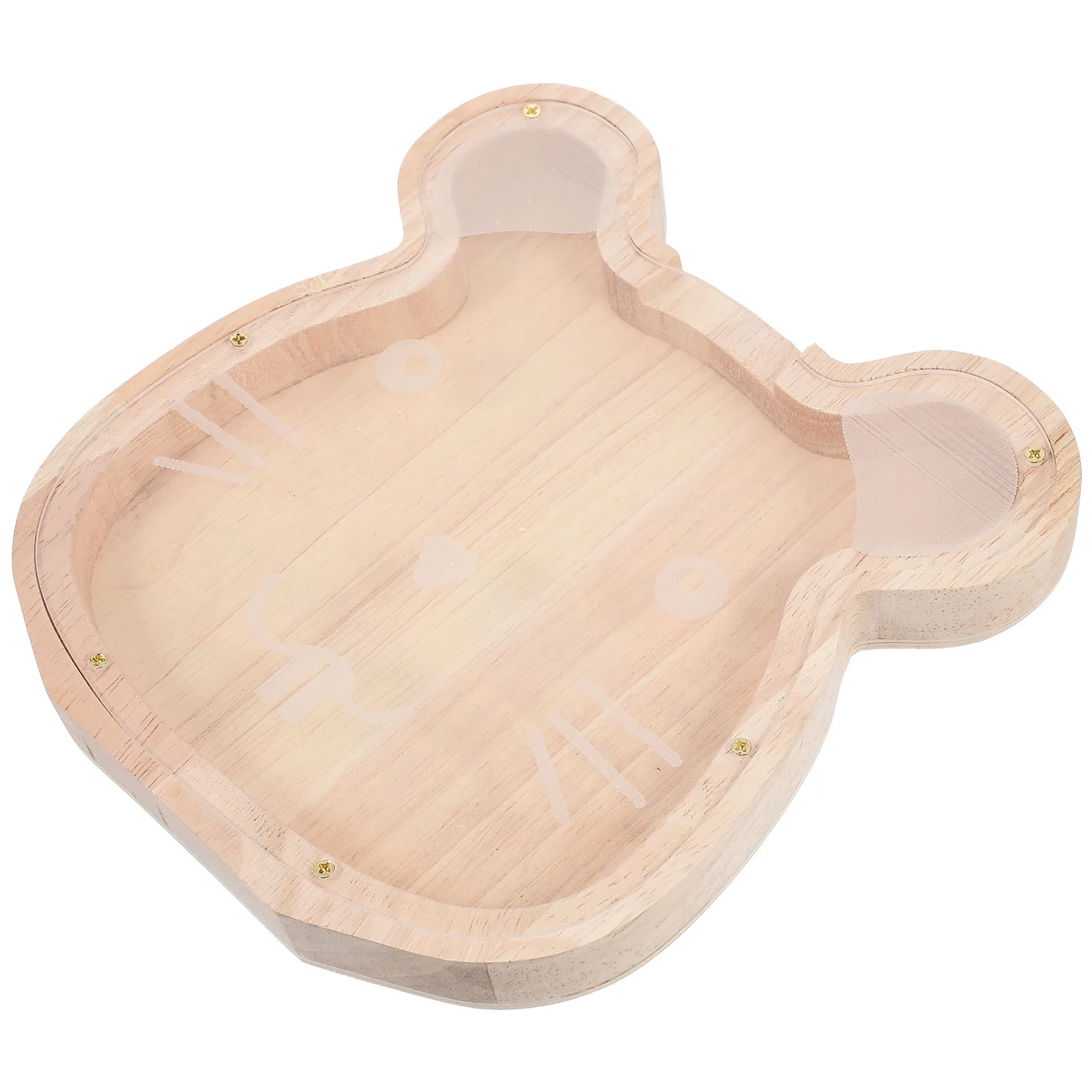 

Wooden Piggy Animal Shape Coins Wooden Piggy Bank Collector Decor Storage Household Money ganizer Gift