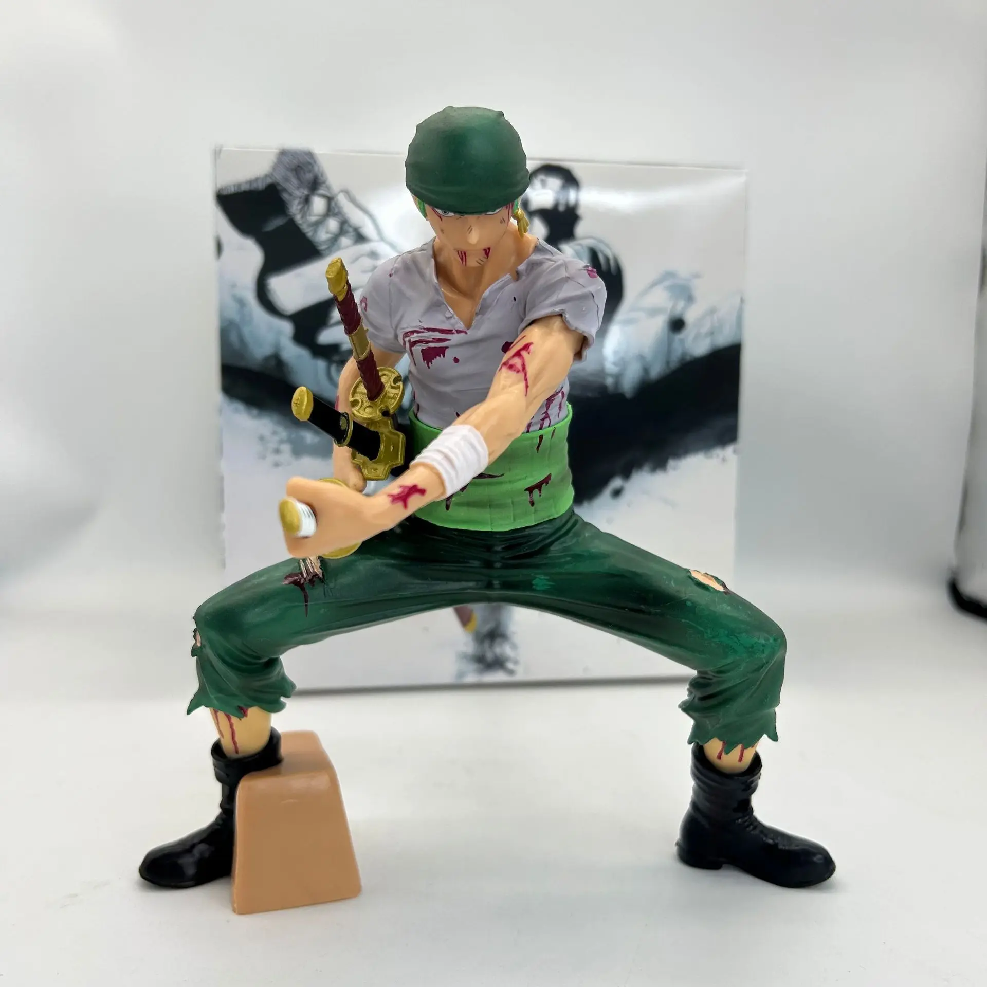 19cm One Piece Anime Figure Lion Songs Roronoa Zoro Statue Pvc Action Figurine Desktop Decoration Model Collection Toys Gifts