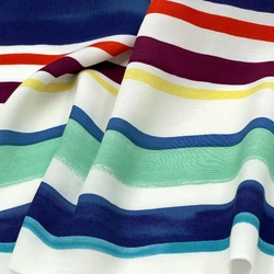 Striped Cotton Linen Fabric for Shirt Dress Clothing Designer Handmade Diy Sewing Material Cloth By The Meter Wholesale