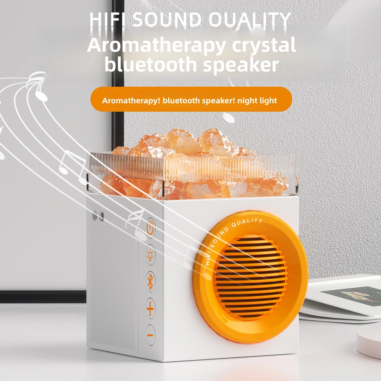 

Desktop Wireless Bluetooth Speaker Night Light Diffuser Waterless Aromatherapy Machine Outdoor Convenient Bluetooth Speaker