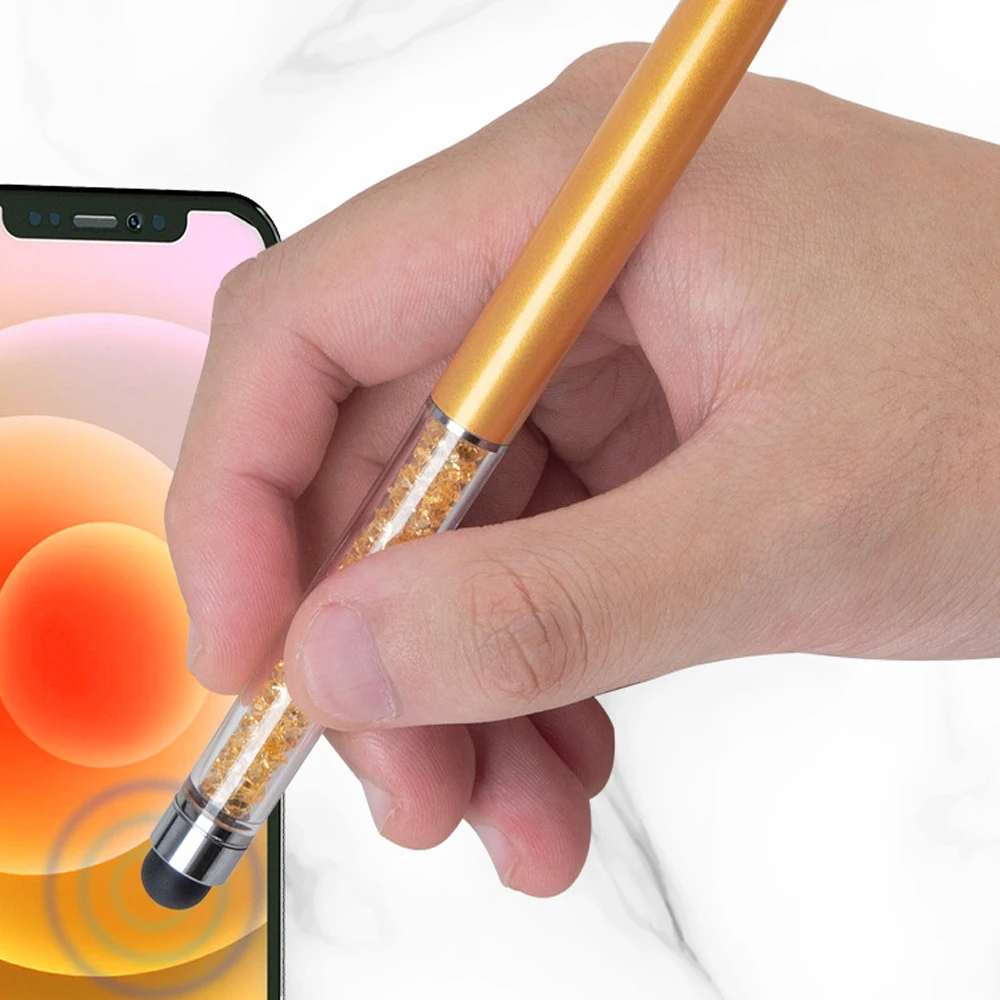 

Metal 2-in-1 Stylus Universal Ballpoint Pen Ballpoint Pen Fashion Creative Stylus Touch for Writing Stationery Office School