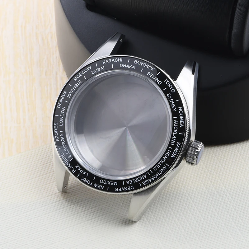 

HEIMDALLR GMT Watch Case Stainless steel WATCH case Sapphire glass fit Seiko mod case for NH34 Automatic movement Diving watch