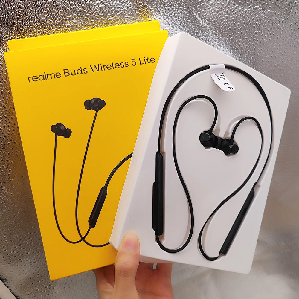

Realme Buds Wireless 5 Lite Bluetooth 5.4 Neckband Bullets Earphone for Realme 16 15 14 GT 8 7 Pro Plus ENC Noise Cancellation