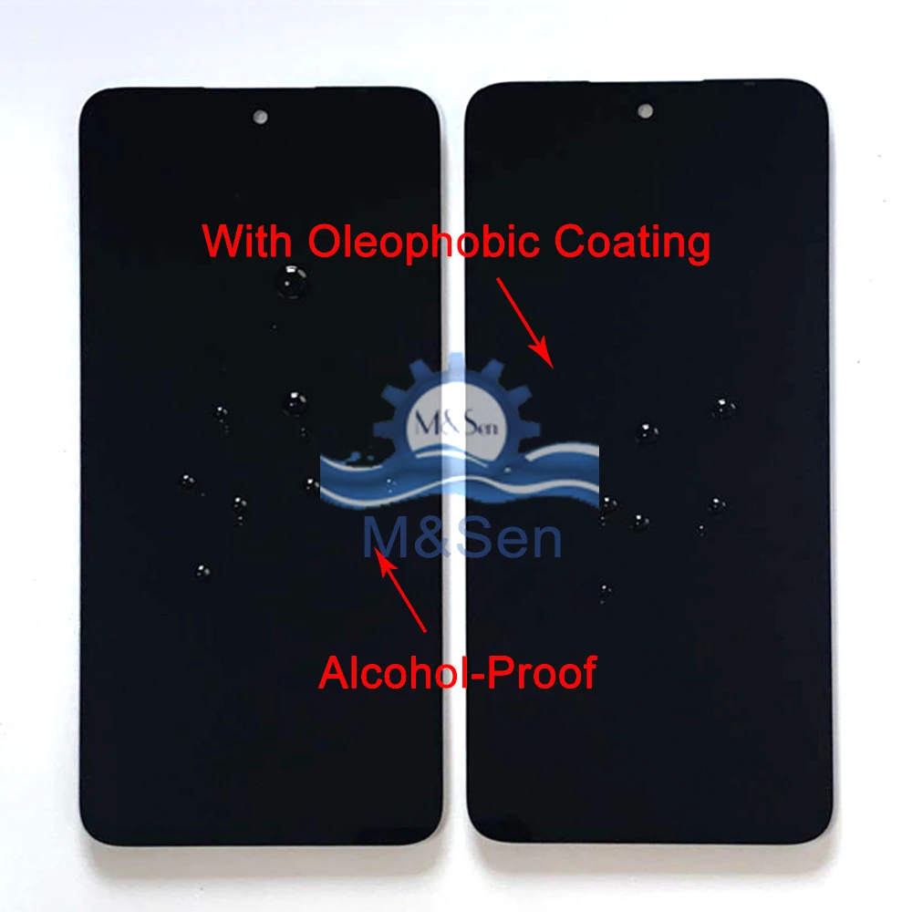 AGCUT Display LCD für Redmi 13 Bildschirm Ersatz für Xiaomi Redmi 13 4G / 5G 2404ARN45A 24040RN64Y 6,79 Zoll LCD Screen Dsigitalisierer Touchscreen Montiert mit Reparatur-Sets, Schwarz mit Rahmen