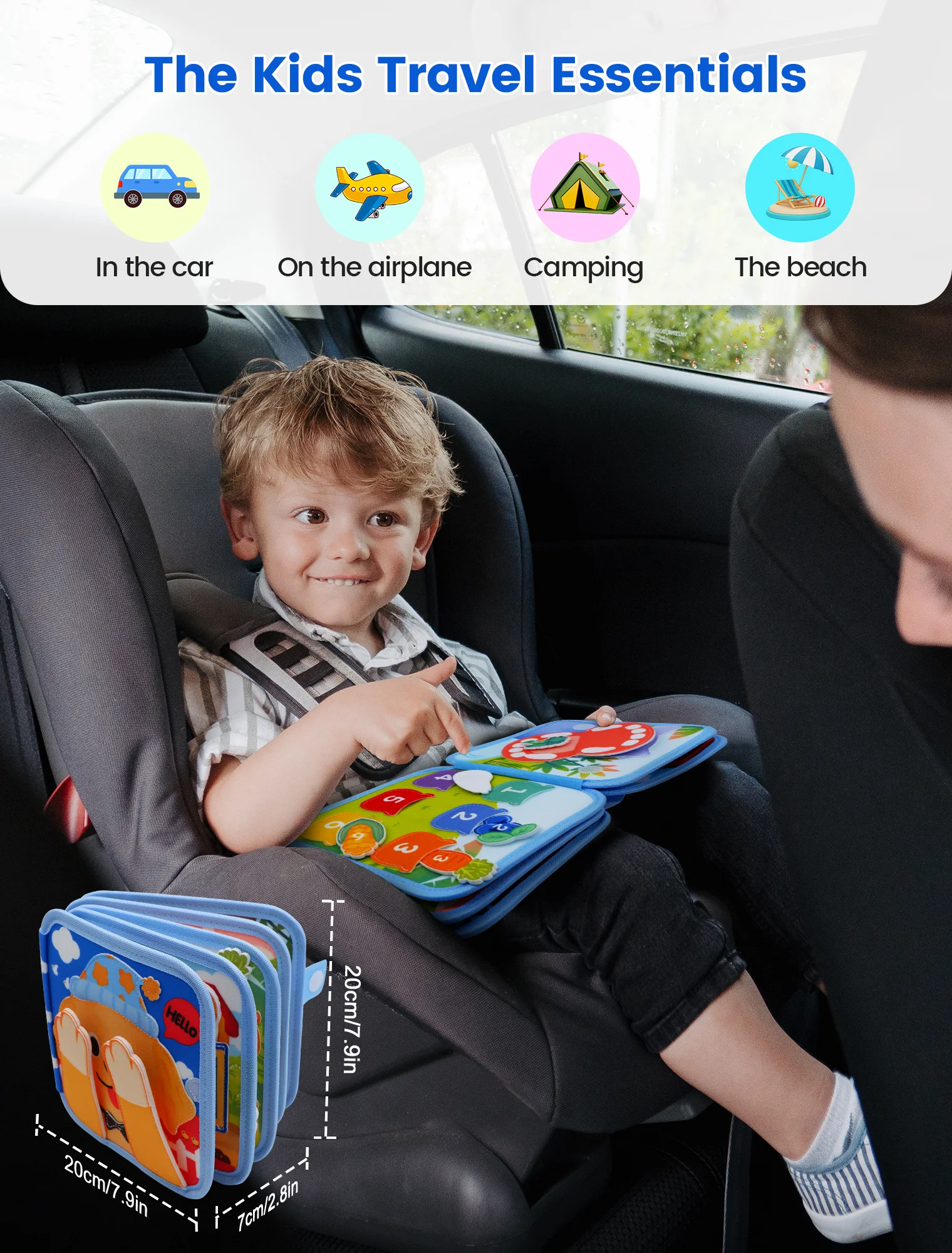 Montessori Spielzeug Beschäftigt Buch für Kinder Farbe Form Tier Erkenntnis Frühe Bildung Spielzeug Welpen Ruhig Buch Feinmotorik Spielzeug