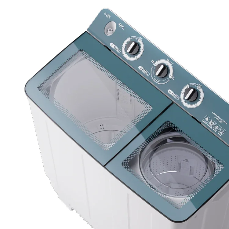 15KG Double Tube Washing Machine Semi-automatic Washer Top Loading Washing Machine with Dryer