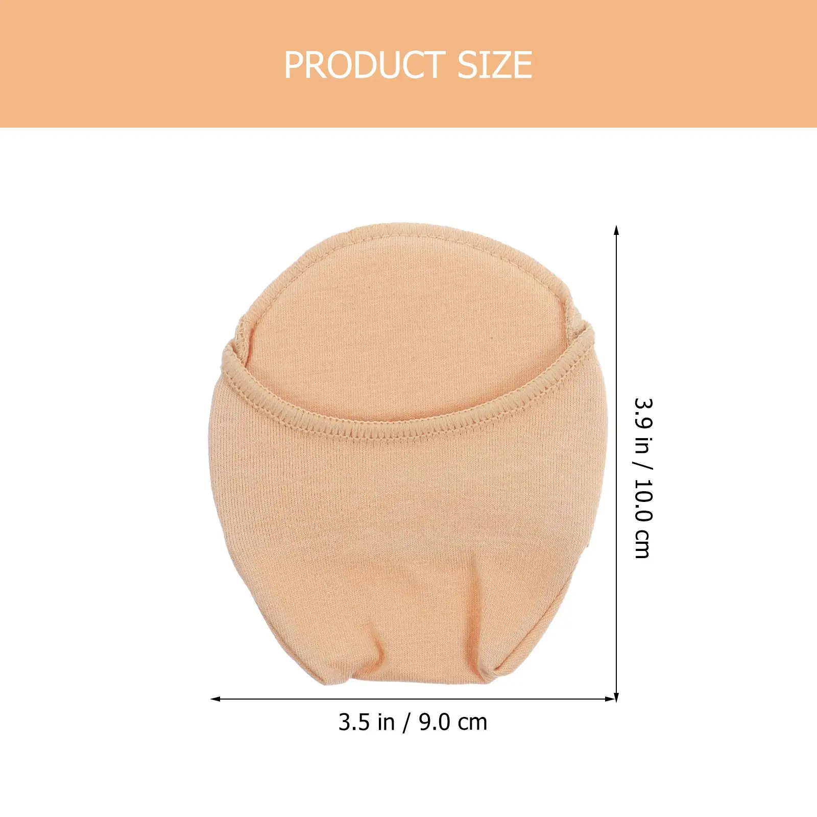 

2 Pcs Toe Topper Half Socks Seamless Invisible Forefoot Cushion Breathable Comfortable Cotton Summer Women Anti Slip