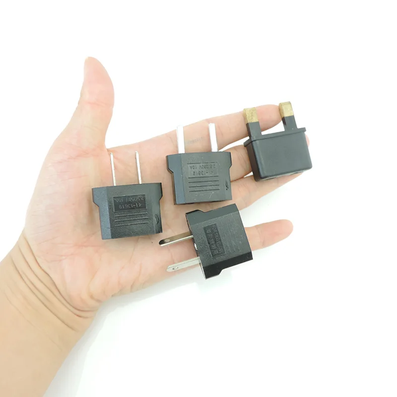 Адаптер питания с вилкой европейского стандарта, Япония, США, ЕС, KR 250 В, 10 А, 4,8 мм, дорожный адаптер, адаптер для электрической вилки, розетки для зарядного устройства