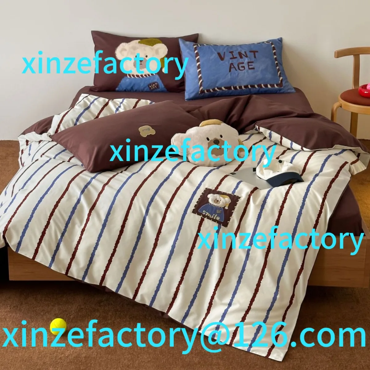 

Customizable Volcanic Rock Cute Printed Thickened Cotton Warm Bedding