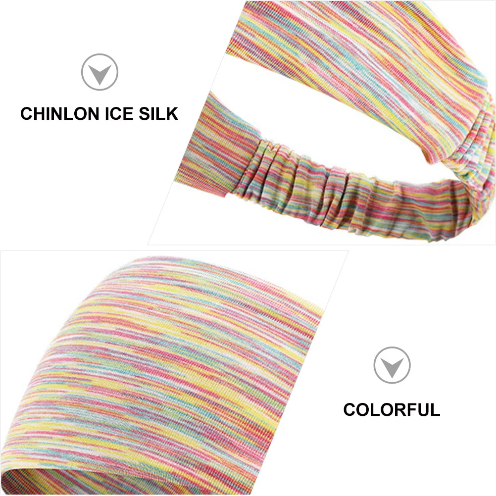 

2pcs Breathable Headbands Stretchy Makeup Hairbands For Spa Yoga Running Shower Wrap Colorful Hair Accessories Cycling