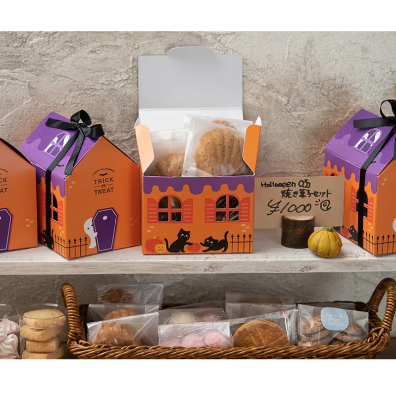 

Halloween Pumpkin Candy Gift Box Packaging Party Festival Cookies Candy Box Trick or Treat Party Supplies Happy Helloween 2023