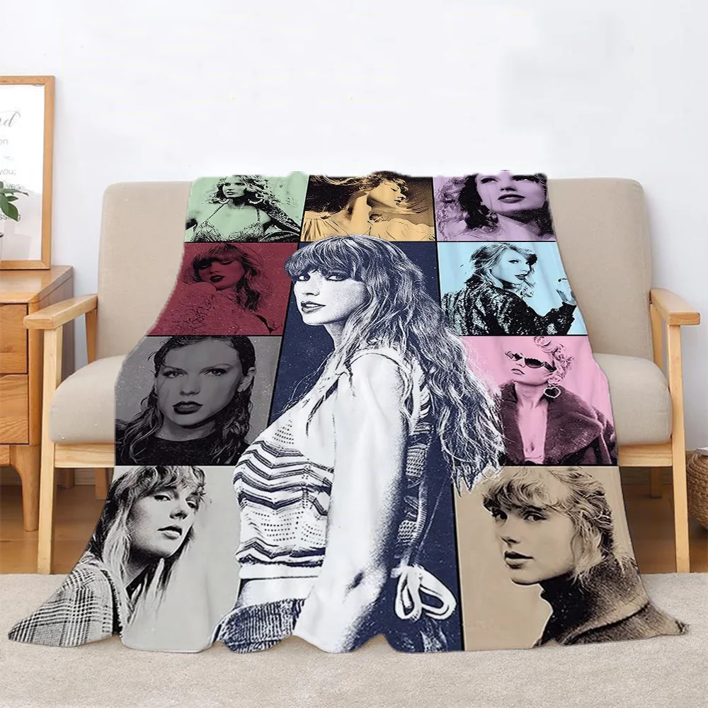 Fluffy Soft Blankets and Bedspreads T-Taylor SwiftS Halloween Nap Blanket Sofa Blankets for Bed Cobija Plaid Summer Comforter