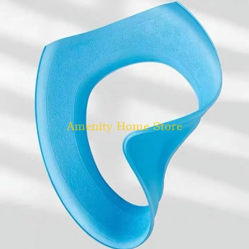 F26C EVA Toilet Cover Bathroom Warmer Closestool Mat Waterproof Toilet for Seat Cover Pad Washable Removable Toilet for Seat