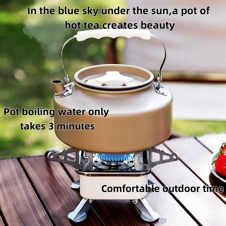 NSS 공장의 휴대용 미니 캠핑 스토브 방풍 접이식 가스 스토브 야외 캠핑 하이킹용 부탄 프로판 철제