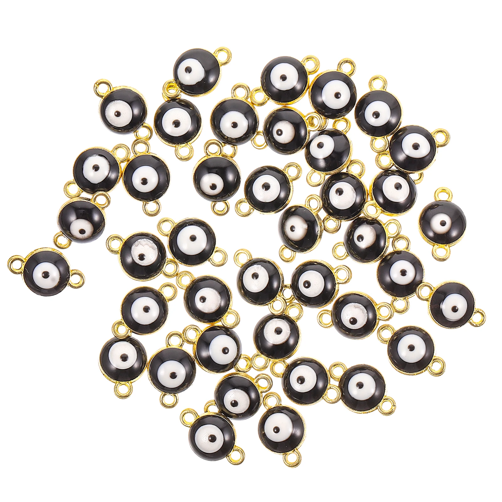 

40 Pcs Evil Eye Pendant Hanging Ornament Alloy Accessories Charms Jewelry for Making