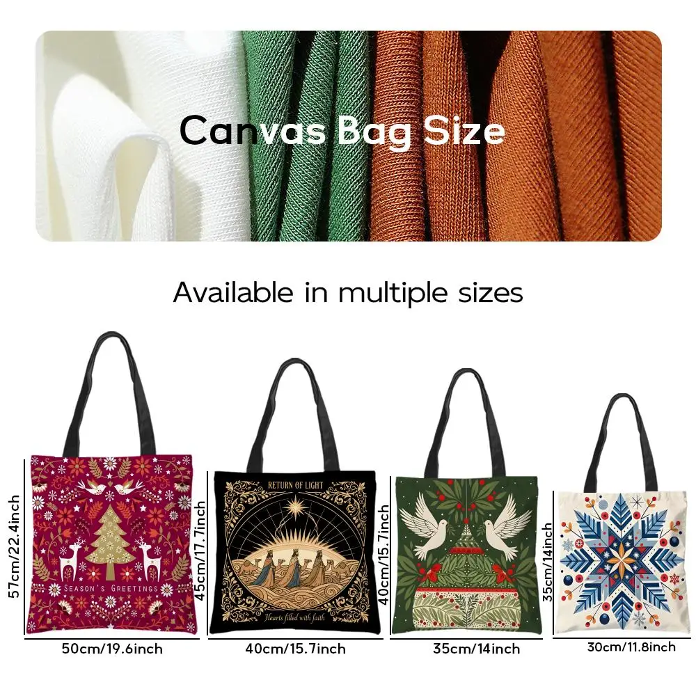 Shopping Grocery Reusable School Girl Gift Tote Bag for Women Aesthetic Impressionistic minimalist illustration color patterns
