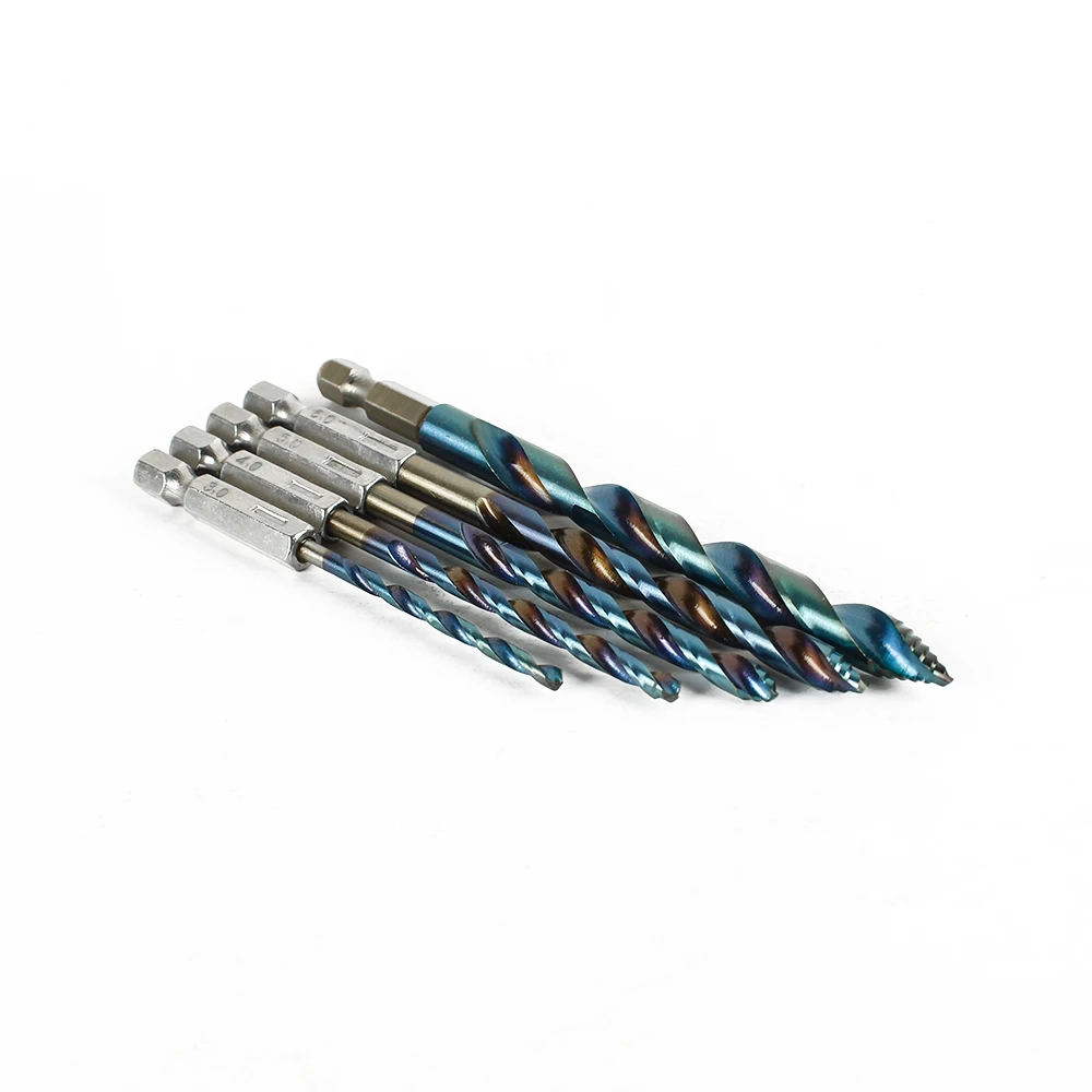 5-teiliges Kobalt-Stufenbohrer-Set 3,0-8,0 mm HSS-Bohrer mit Sechskantschaft, für Holz, Metall, Kunststoff und PVC – Detail 3