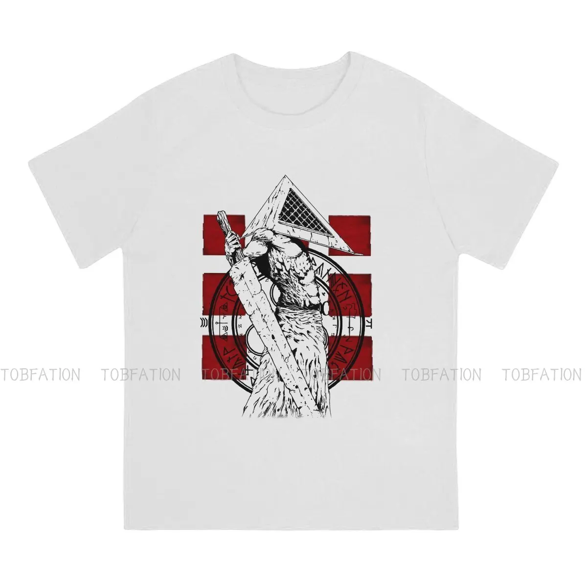 Silent Hill Game Pyramid Head Tribute Tshirt Loose Graphic T Shirt Punk Hot Sale 100% Cotton Ofertas Men's Clothing