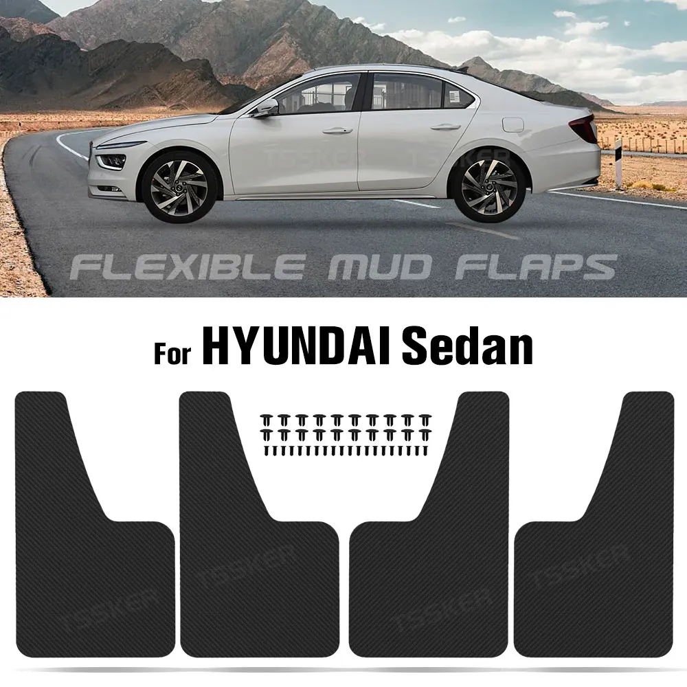 For HYUNDAI I10 I30 ELANTRA SONATA HB20 Accent VELOSTER ACCENT V  Fender  Mudflaps Mud Flaps Splash Guards Mudguard