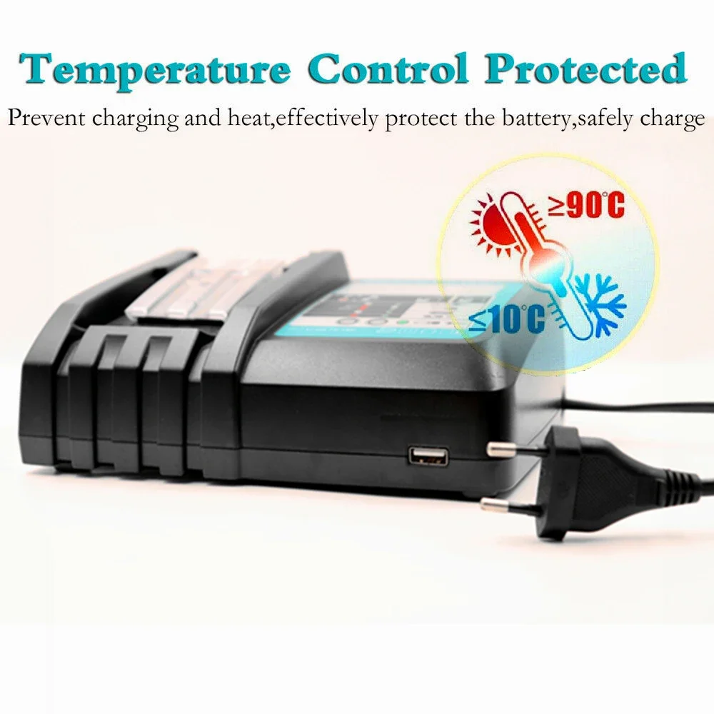 Batteria ricaricabile agli ioni di litio BL186018V 6.0Ah batteria di Backup per trapano a batteria Makita 18V BL1850B BL1860B BL1815 con caricabatterie