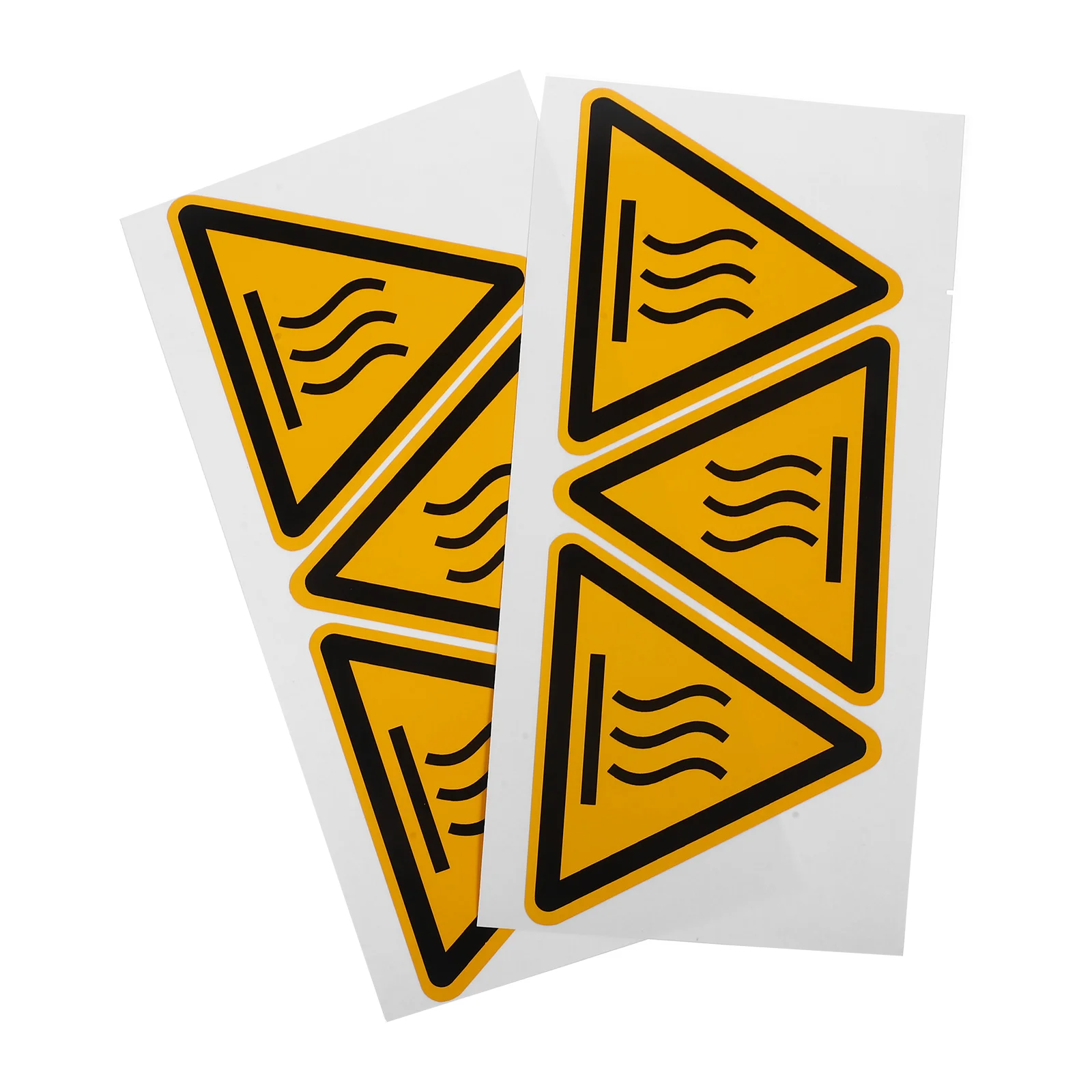 

2 Sheets Safety Warning Labels Stickers Sign High Temperature Equipment Decals Hot Scald for