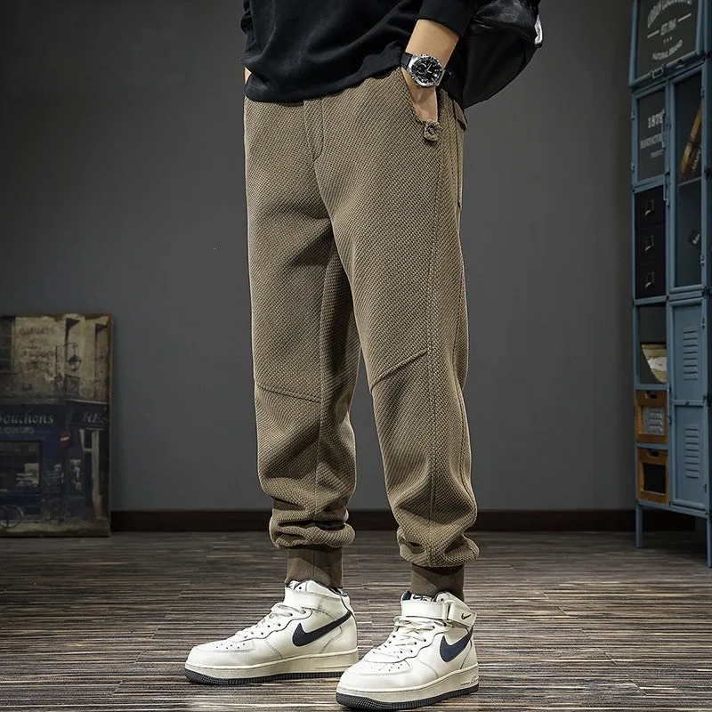 High-Quality Men's Casual Trousers Korean-Style High-Street Joggers Slim-Fit Cropped Trousers Sizes S–6XL Fashion Men Clothing