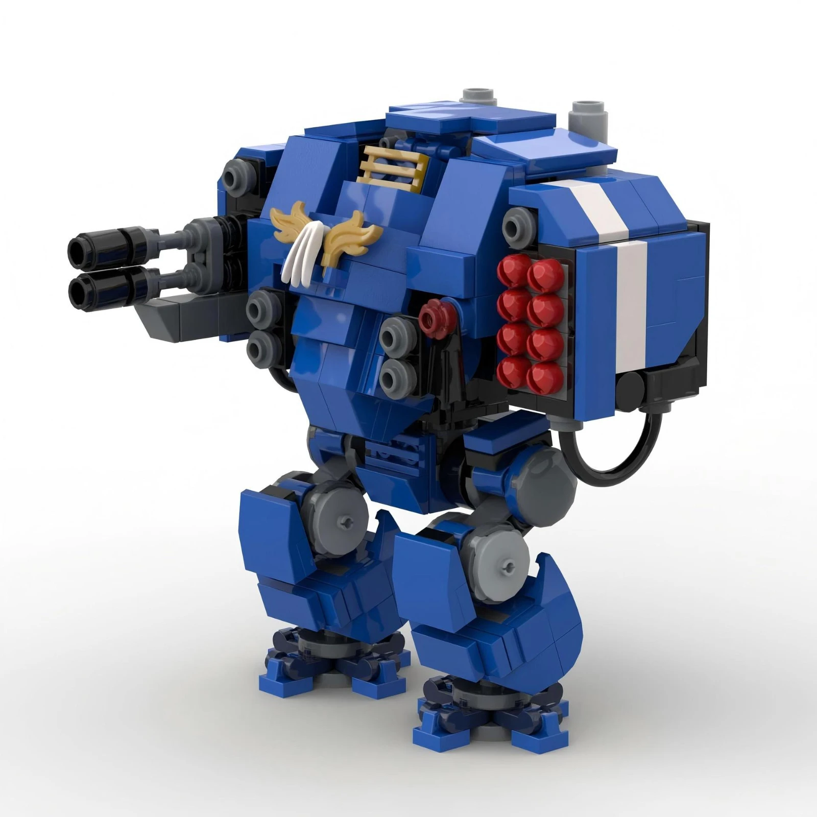 

MOC Creative Mecha Warrior Robot Building Block Set-245 шт. Маленькая сборная модель гранулированной сборки для взрослых и детей DIY Развивающая игрушка