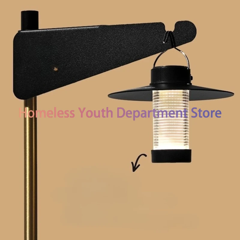 

American pure copper retro desktop atmosphere light stand camping wind table light stand outdoor indoor universal