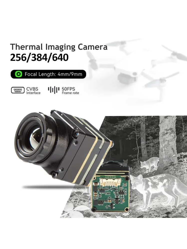Thermische Camera 256*192/384*288/640*512 4 MM/9 MM Warmtebeeldcamera Module met CVBS Interface voor FPV RC Drones Quadcopter - afbeelding 2