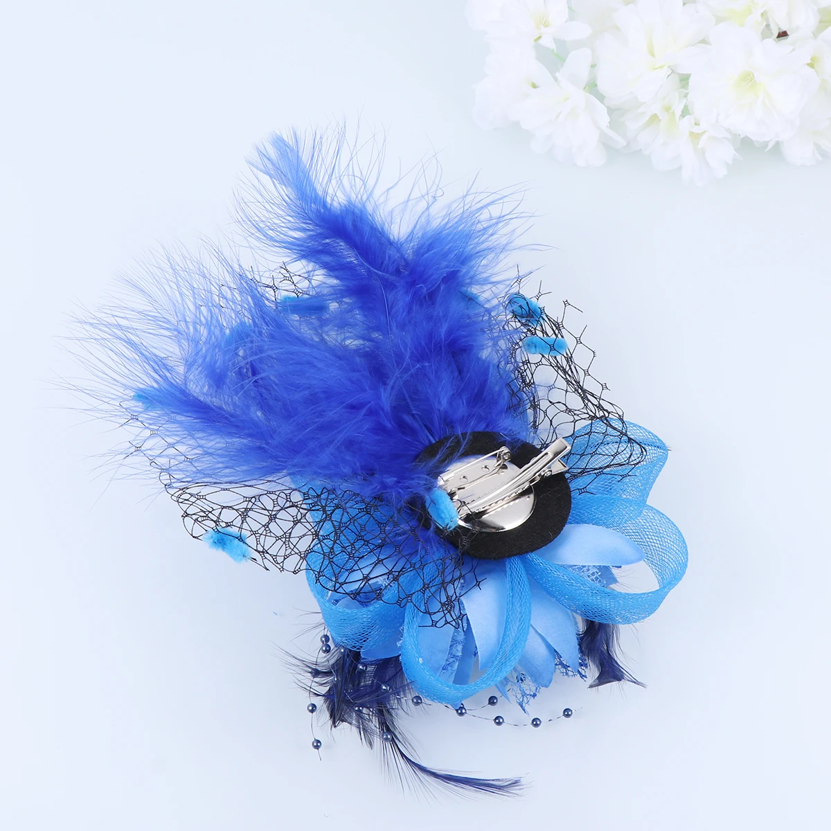 

Flower Hair Clip Women Bridal Mesh Hairpins Wedding Headpiece Fascinators Tea Party Hairstyle Accessories Lightweight H made