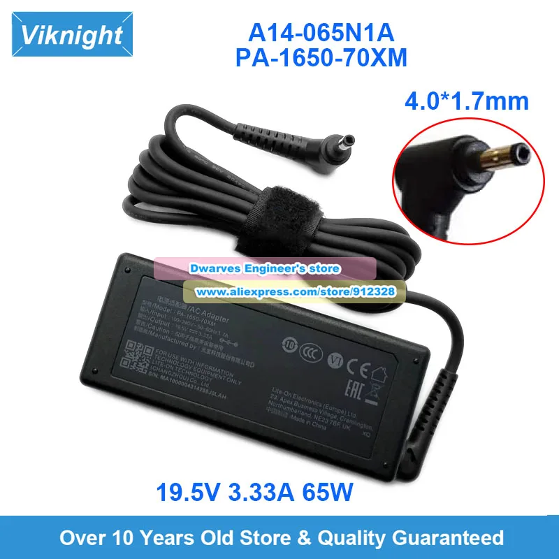 Genuine A14-065N1A PA-1650-70XM TM1802-AD AC Adapter 19.5V 3.33A 65W for REDMIBOOK 14 NOTEBOOK RUBY 15.6 Power Supply