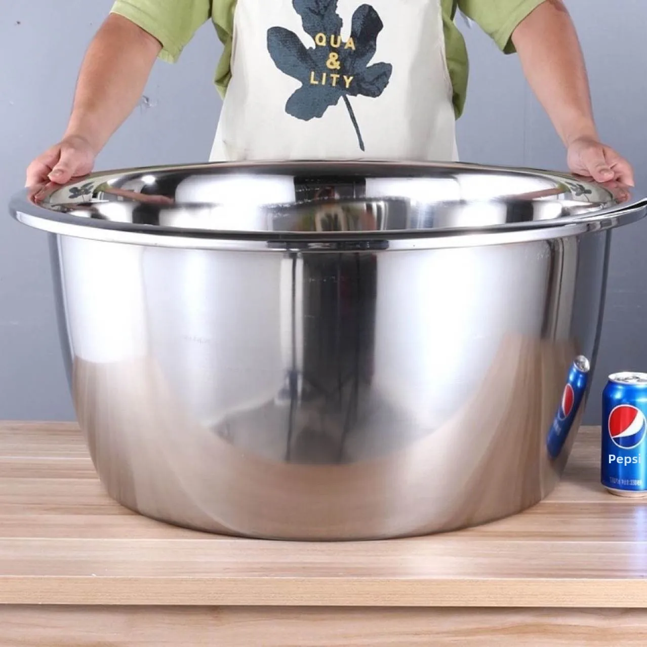 

Большая глубокая раковина из нержавеющей стали для кухни, прачечной и мытья ног, широкая