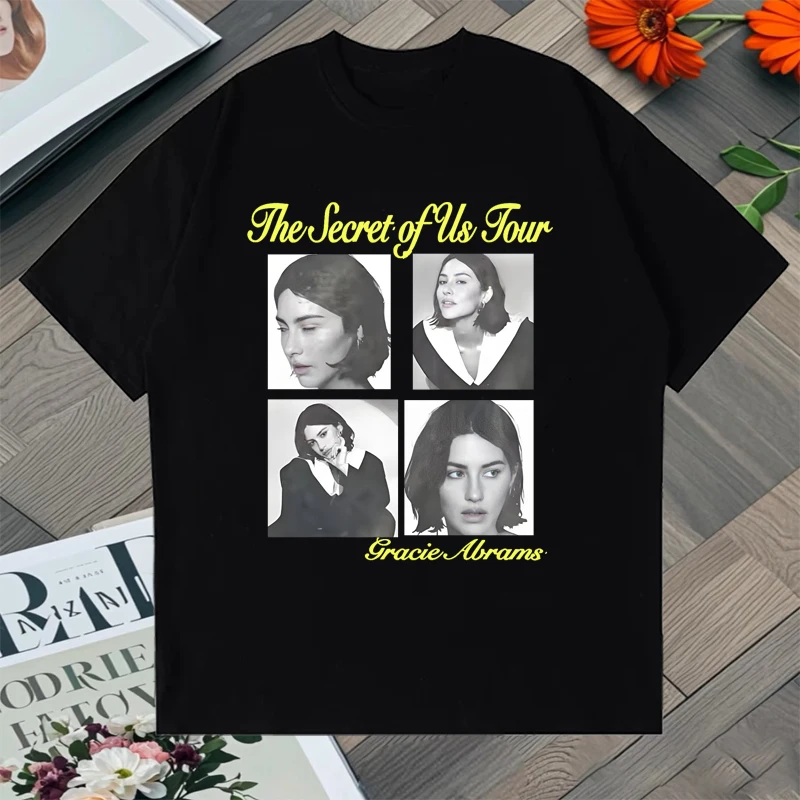 

Fashion Gracie Abrams Album Graphic Crew Neck Summer Oversized T shirt 100% Cotton Men Women Top short sleeve Unisex t-shirts