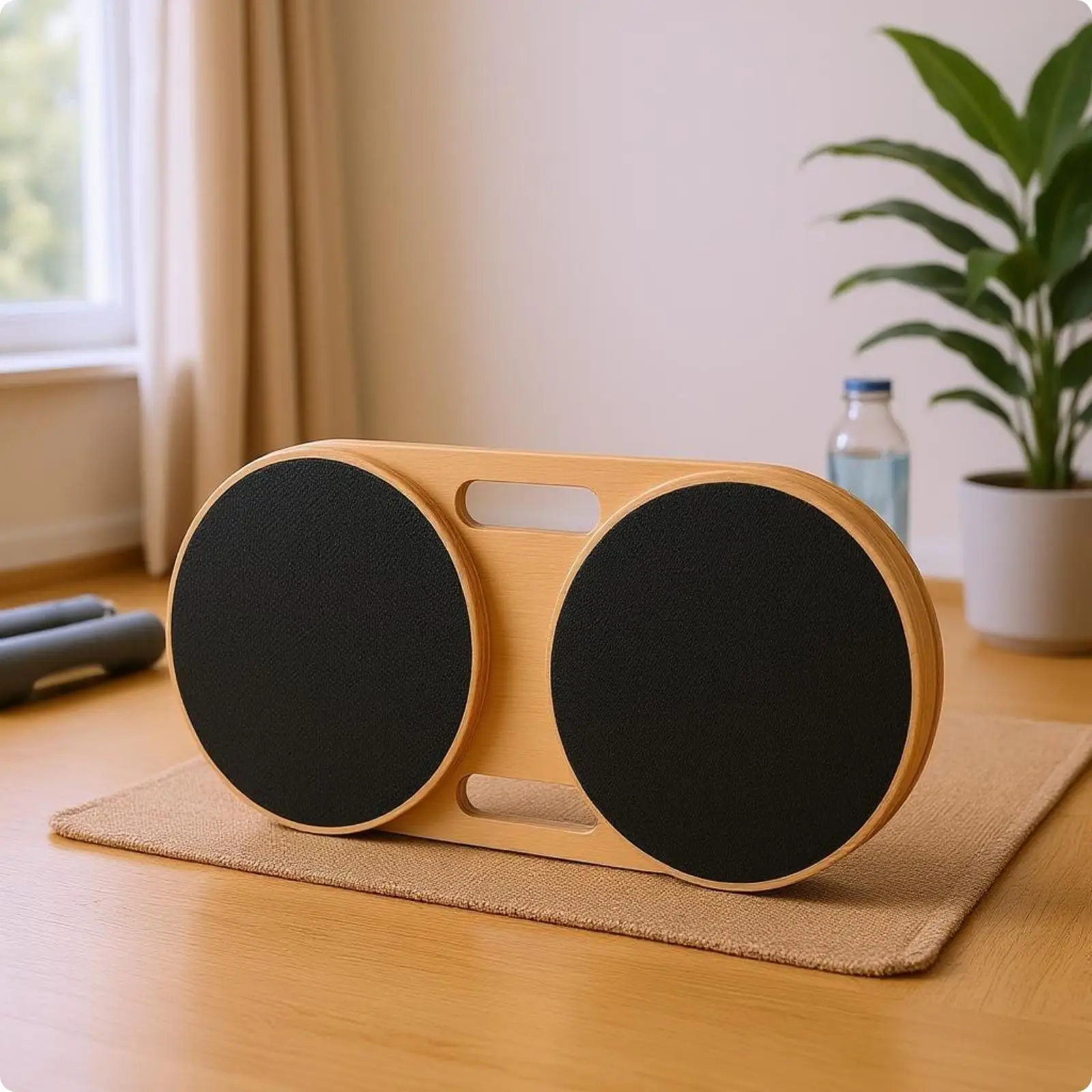 Fitness Rotation Disc Wood Balance Training Board Textured Discs Sports Equipment for Balance and Flexibility Work