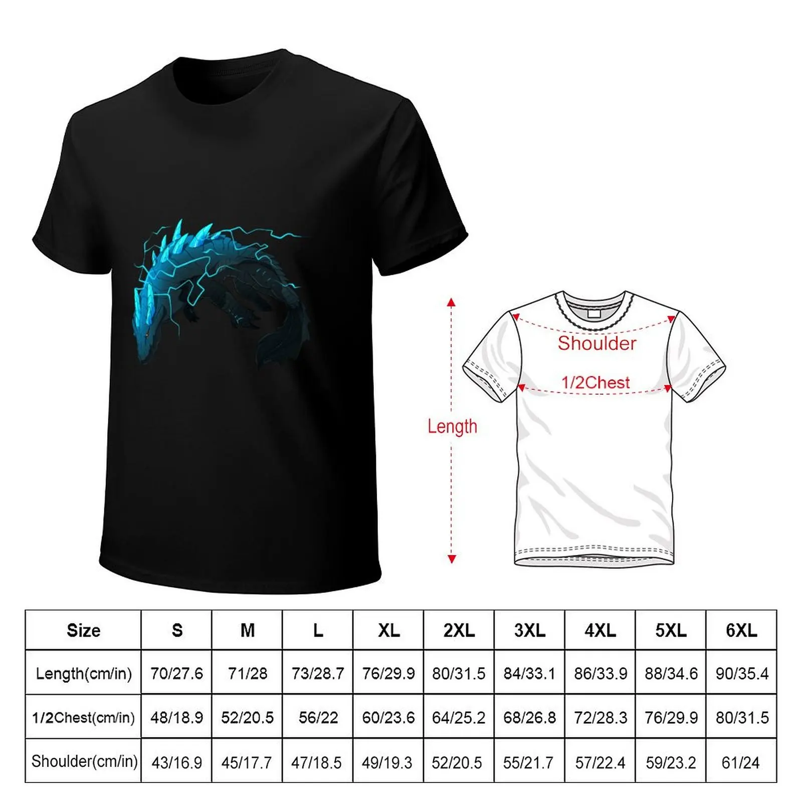 تي شيرت Abyssal Lagiacrus CC تي شيرت عرق للرجال