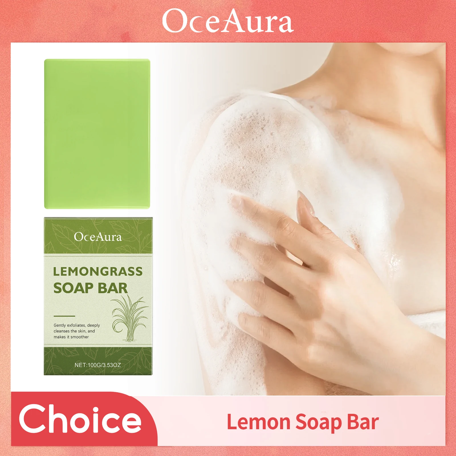 Lemon Soap Exfoliating Brightening Gentle Cleansing Oil Control Remove Acne Lightening Dull Moisturizing Bathing Handmade Soap