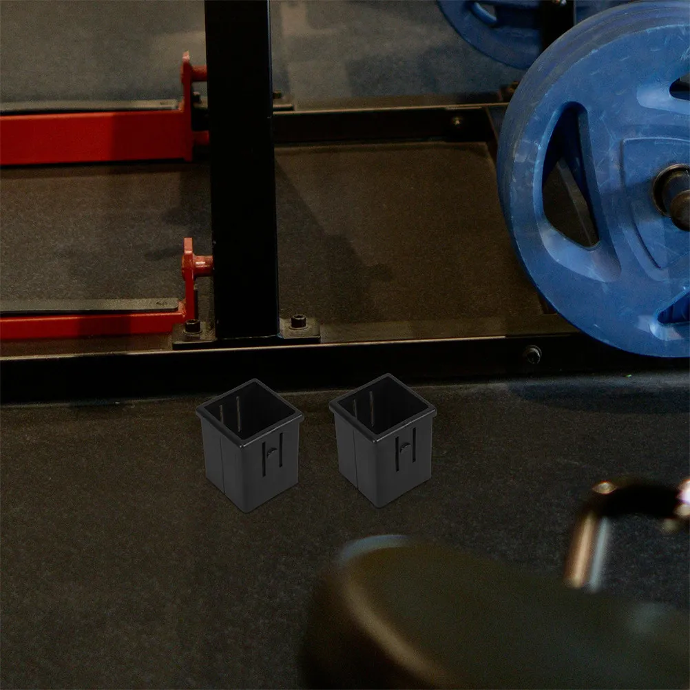 8Pcs Hollow Square Tube Insert Sleeve Converter Stable Fit for Fitness Equipment Exercise Machine Tubing Sliding Isolation