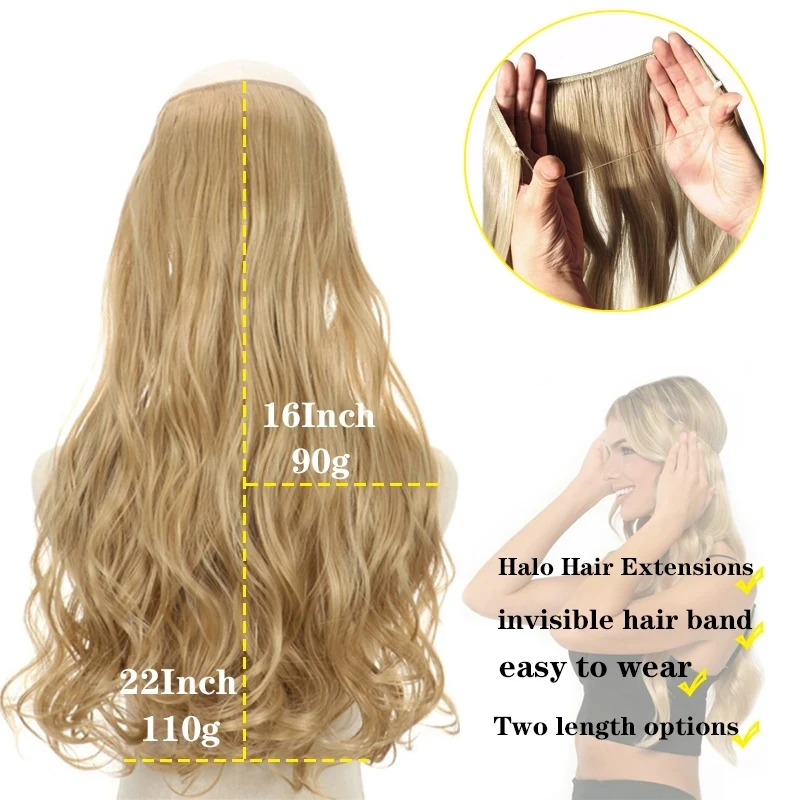 Synthetic Hair Extensions No ClipsExtension Synthatic Artificial Long Straight Hairpiece Blonde Black Mixed Color False Hair